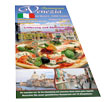 Trjdzielna ulotka bdca menu dla restauracji Venezia